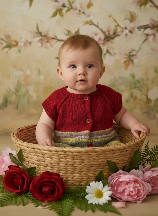 Accurate color gradient with fresh flowers