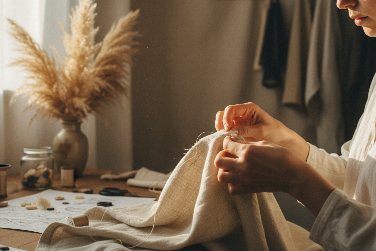 Atelier Background - Hands Sewing