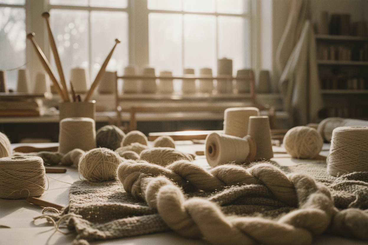 Atelier Background - Macro Yarn and Materials
