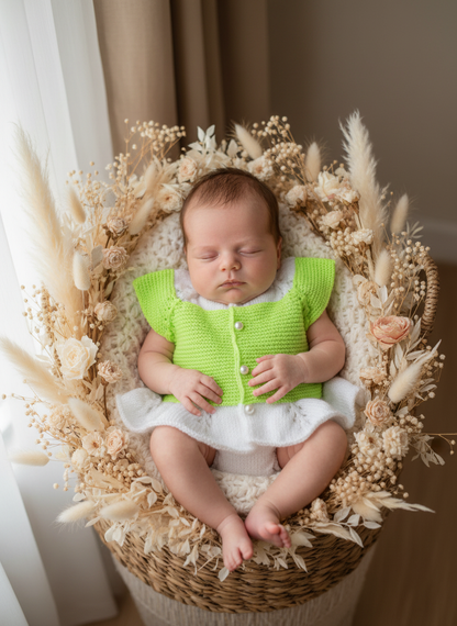 Front view with dried flowers
