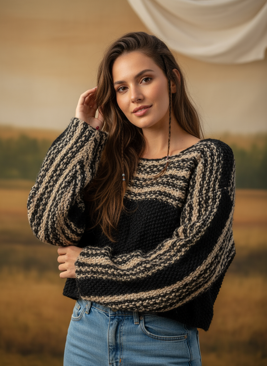 Mountain Path Sweater Detail