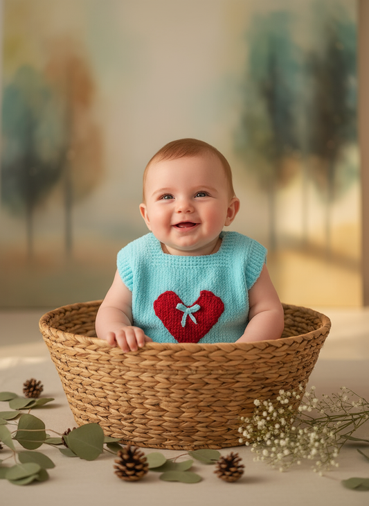 Ocean Heart - Baby in basket